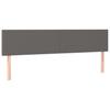Vidaxl Zagłówek Do Łóżka Z Led, Szary, 180X5X78/88 Cm, Sztuczna Skóra