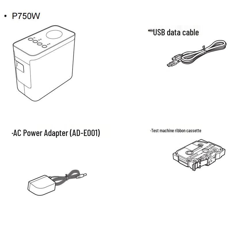 Brother P-touch PT-P750W Wireless Label Printer CN plug (adapter included)