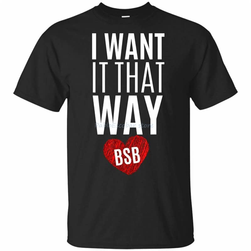Men's Backstreet Great Boys Tshirt - I Want It That Way T Shirt Stylish Custom Tee Shirt