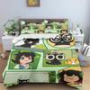 Ло Сяохэй Печатный Полиэстер Детский 3D Детское Постельное Белье King Size Комплект Пододеяльника Милый Печатный Мультяшный Чехол на Одеяло Домашний