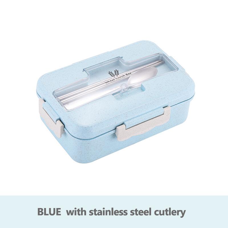 Ланч-бокс для микроволновой печи, посуда из пшеничной соломы, контейнер для хранения еды, детский школьный офис, портативный бенто-бокс, сумка для обеда