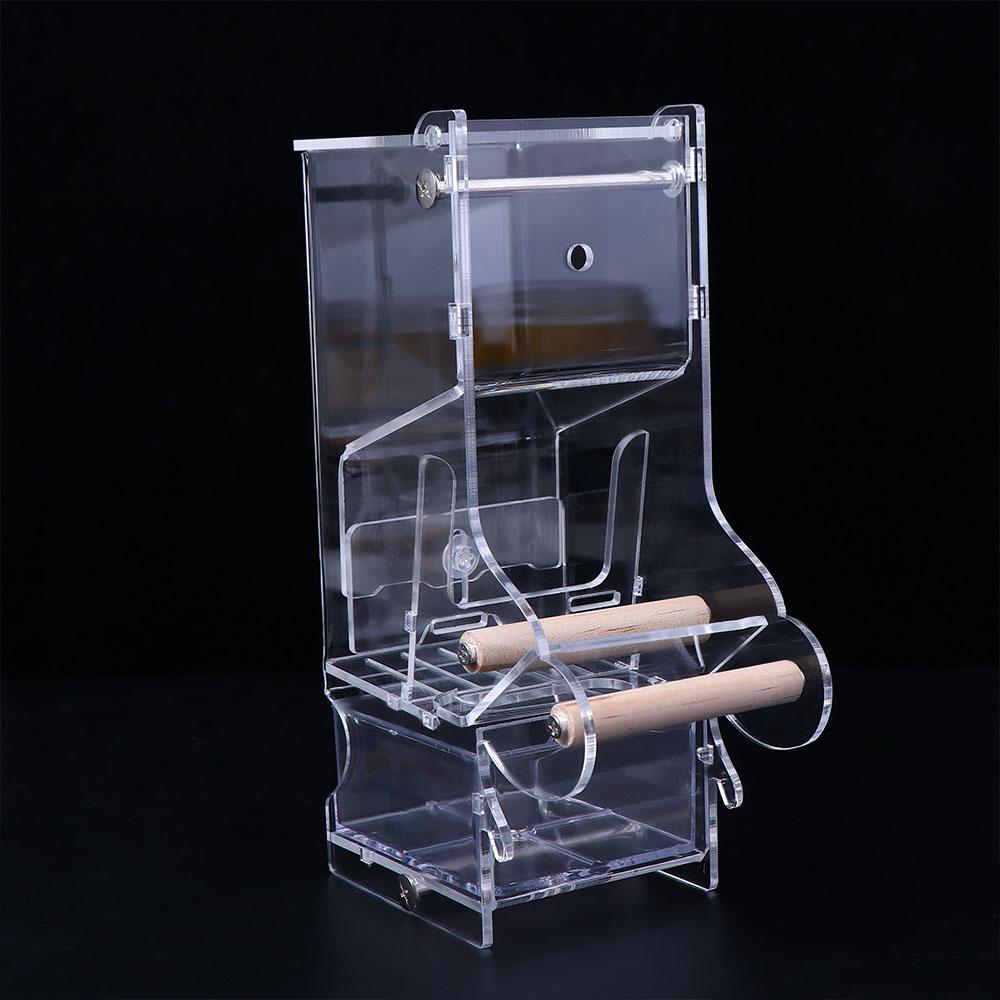 Акриловая автоматическая кормушка для попугаев Finch Parakeet, кормушки для птиц, аксессуары для клеток, дозатор