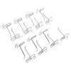 15pcs Gridwall Peg Hooks Panel Display Hooks Gridwall Hooks Gridwall Display Hooks for Retail Shop Garages Workshops
