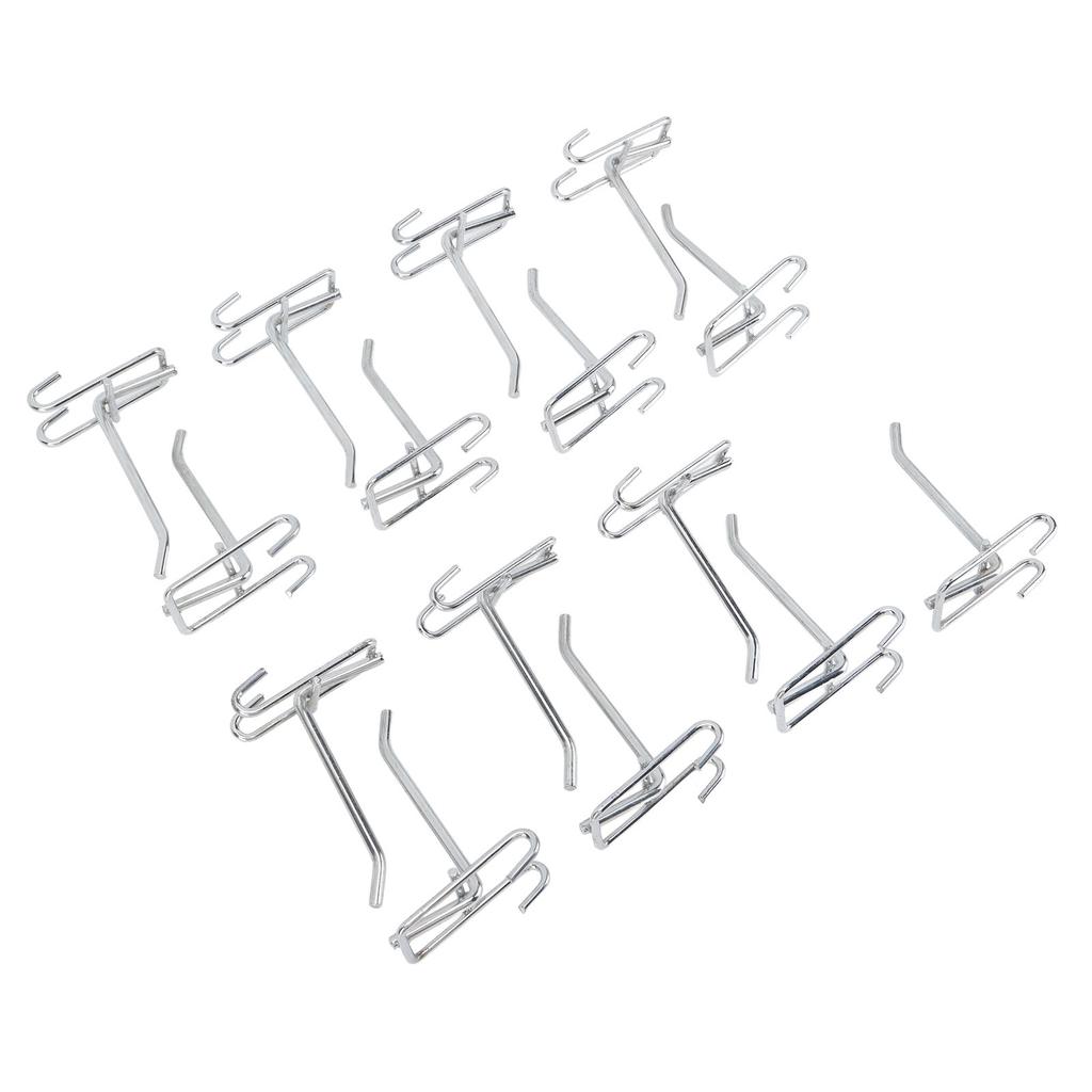 15pcs Gridwall Peg Hooks Panel Display Hooks Gridwall Hooks Gridwall Display Hooks for Retail Shop Garages Workshops