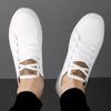 Popular Small White Shoes Fashion Men's Shoes Full Leather Low Top Board Shoes Tread Flat Casual Shoes