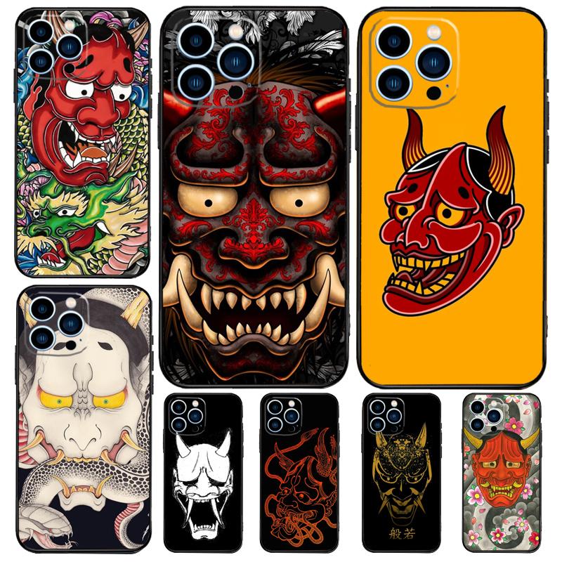 Японский чехол-маска Хannya для Samsung Galaxy M36 M56 M16 M33 M53 M13 M12 M32 M52 M20 M15 M55 M31 M14 M35 M34 M54