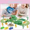 Electric 165pcs Dinosaur Rail Car Track Racing Toy Set Bend Flexible Track Race