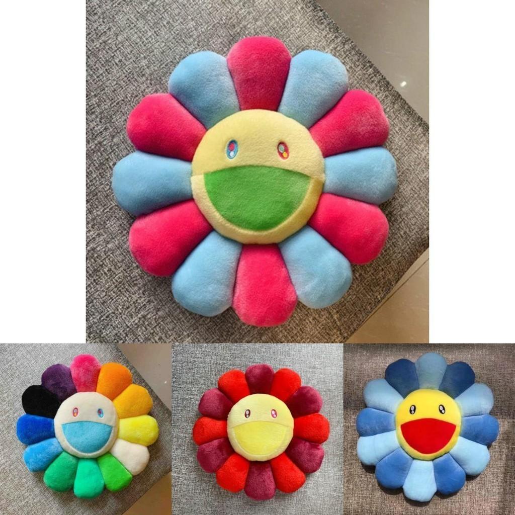 Cute And Vibrant 40cm Takashi Murakami Rainbow Flower Pillow Plush For Collectors