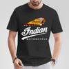 2024 Erkaklar uchun Kundalik Hindiston Mototsikli Futbolka Grafik Katta O'lchamli Mototsikl Biker Kafe Racer Chopper Vintage Streetwear S-5XL