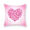 Милая розовая красная подушка для домашнего декора с принтом сердец, наволочка на подушку для дивана на День святого Валентина