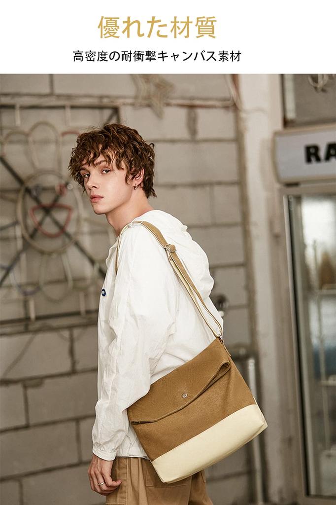 Shoulder Tote Canvas Crossbody Shoulder Large Water Crossbody Unisex [Clair&Gina] Bag, Bag, Bag, Bag, Capacity, Lightweight, Repellent, Bag, Men's,