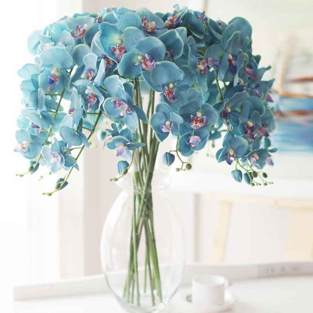 DIY Craft Butterfly Orchid Simulation Flower Fake Plant Flower Artificial Phalaenopsis Indoor