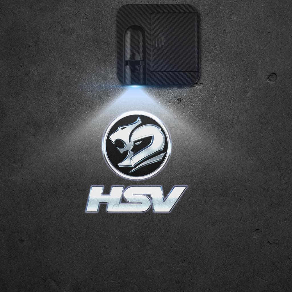 1/2PCS For Holden HSV Badge Commodore Cruze Captiva Colorado Car Door Welcome Lights Laser Projector Logo Wireless Sensing