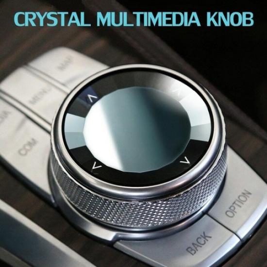 Car Crystal Multimedia Button Knob Cover Trim For BMW F25 F30 F11 F20 iDrive