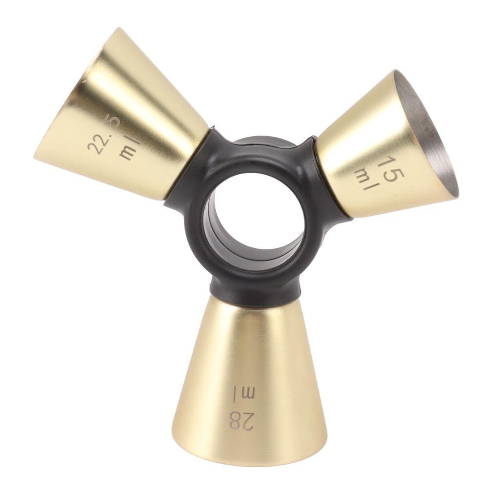 304 Stainless Steel 3 End Bar Measuring Cup Ergonomic Design Stainless Steel Jigger Kitchen