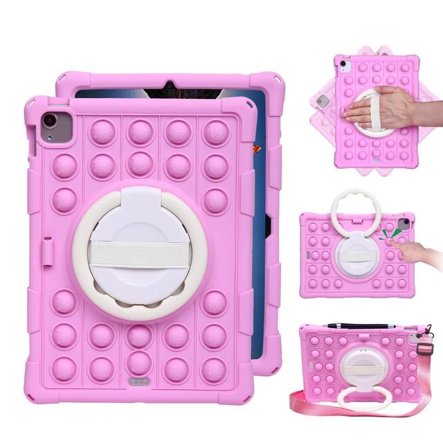 Противоударный чехол для планшета iPad Pro 11 12,9 M2 M1 360, вращающаяся подставка с ремешком на руку, чехол для iPad Air 5 10,9 2022 10th Air 4 2020 Funda