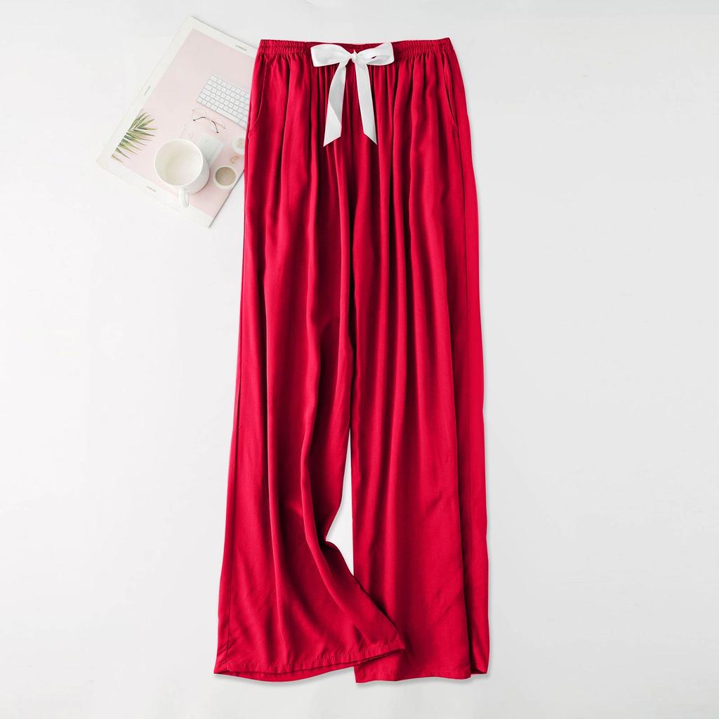 Women's Casual Fashion Sleep Pants Loungewear Pants Wearable As Outerwear High-Waisted Pants