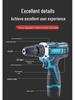12-вольтный перезаряжаемый ручной дрель-шуруповерт с двухфункциональной литиевой батареей