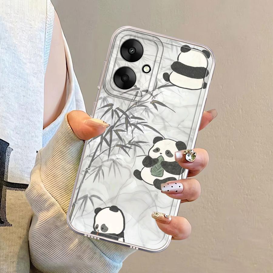 Case for Xiaomi Poco X3 Pro X3 NFC Soft Phone Cover Cute Panda