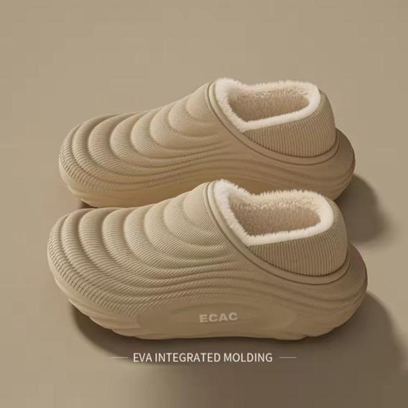 EVA Зимние тапочки для мужчин женщин Теплые с меховой подкладкой Водонепроницаемые Противоскользящие Удобные Домашние Уличные Домашние Хлопковые Сабо Легкие