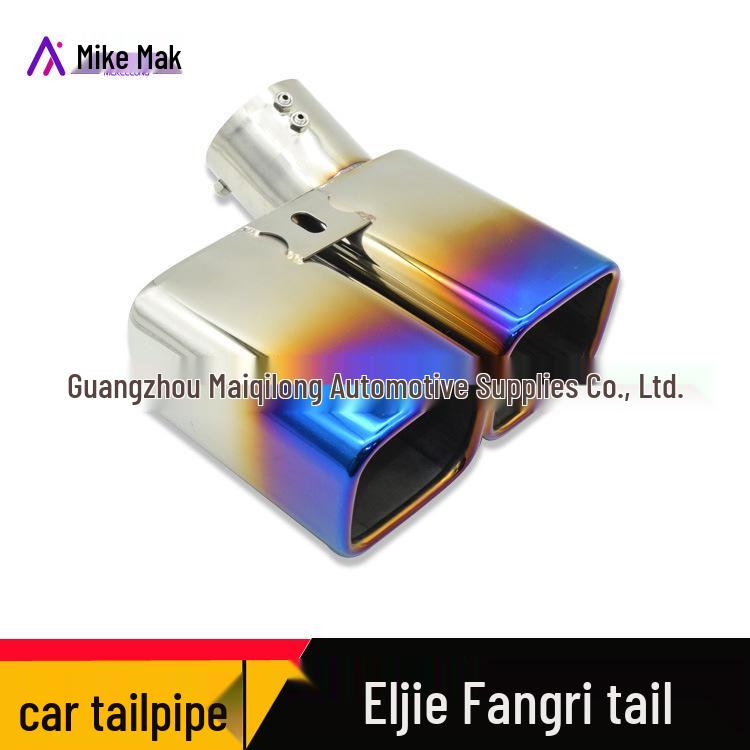 Квадратная выхлопная труба с двойным выходом Toyota Alphard для модификации