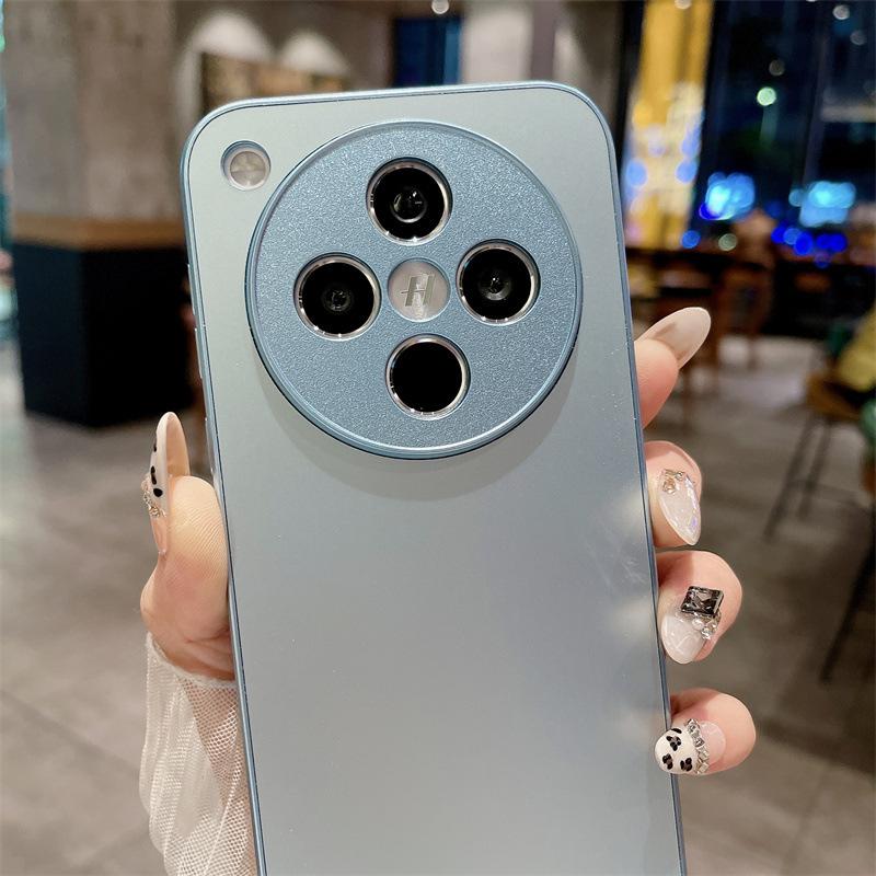 Подходит для чехла для мобильного телефона из стекла oppoRENO11 FindX1 полноразмерный с мелкими отверстиями A1pro с ощущением кожи AG матовый RENO1
