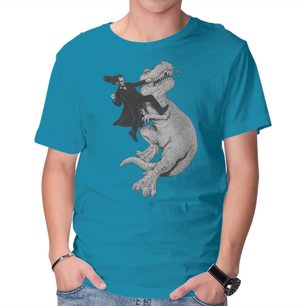 Unisex Crew Neck T-Shirt Abraham Graphic Short Sleeve Casual Tee