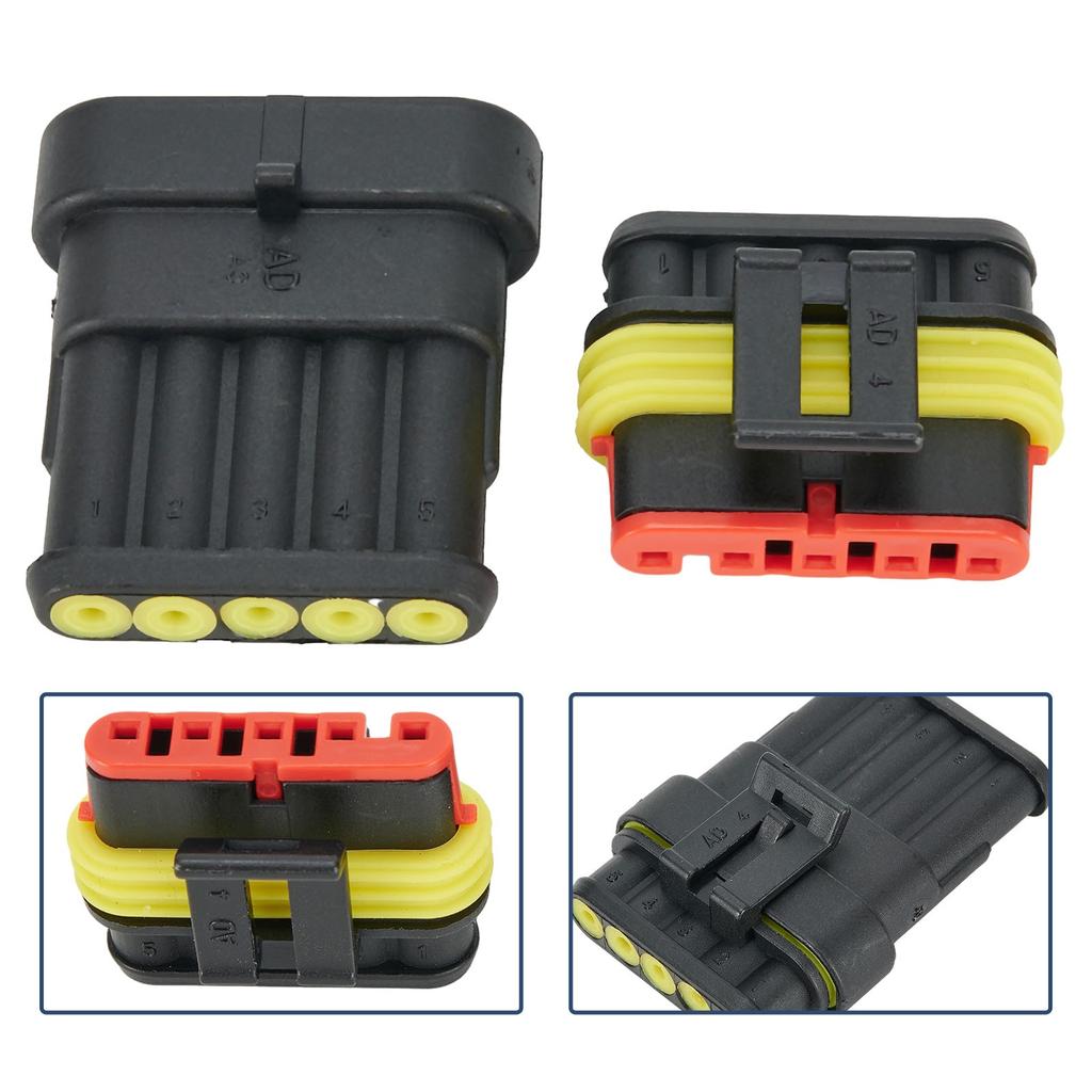 Электрический водонепроницаемый разъем 1 2 3 4 5 6-контактный Superseal Car Boat Kit Clip