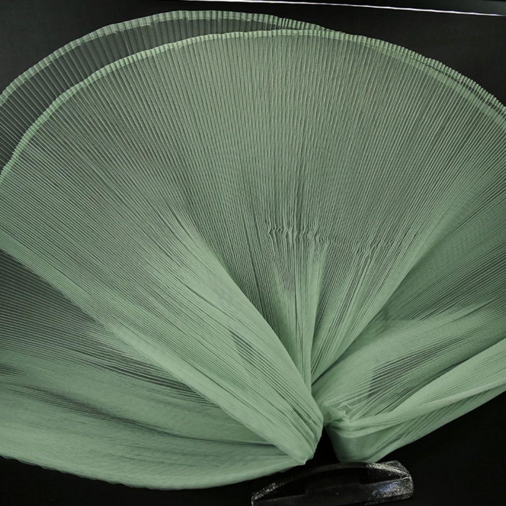 1 ярд/150см Однотонная ткань-гармошка Ткань-плиссе Сетка средней жесткости для DIY Ручная работа Дизайнерский материал Ткани для одежды