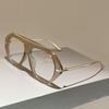 KAMMPT Большие пилотские очки Мужские 2026 Новая мода Блокирующие синий свет Оптические оправы Женские Модный бренд Дизайн Декор Очки