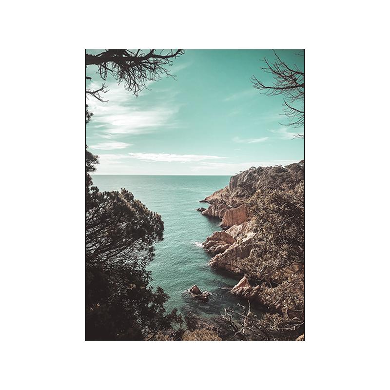 Пляжный пейзаж настенные художественные картины холст картины скандинавский морской пейзаж постеры и принты для гостиной украшение дома