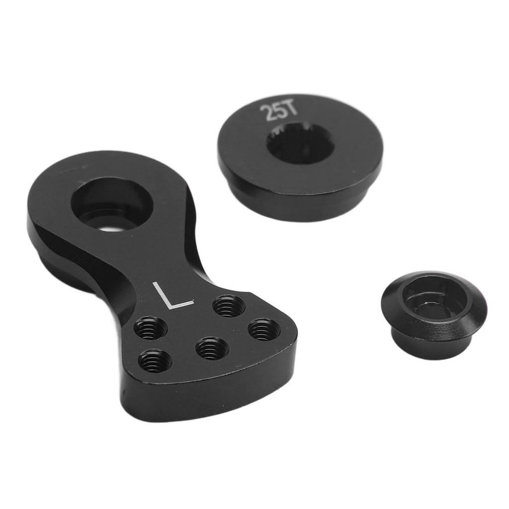 RC 25T Servo Saver Adjustable Force Aluminum Alloy L Servo Arm for 110 Remote Control Vehicle