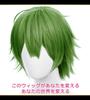 Парик для косплея CaseEden, Премиум Короткий, 30 см, Термостойкий, Темно-зеленый, WIG6189