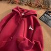 2024 Men's High Street Loose Large Hooded Sweatshirt - Spring/Autumn Hong Kong Style