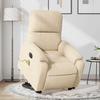 VidaXL Electric Massage Recliner Cream 3204954