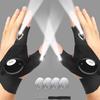 LED Half Finger Glove for Men Women Outdoor Waterproof Night Fishing Bait Cycling Running Flashlight Durable Fingerless Gloves