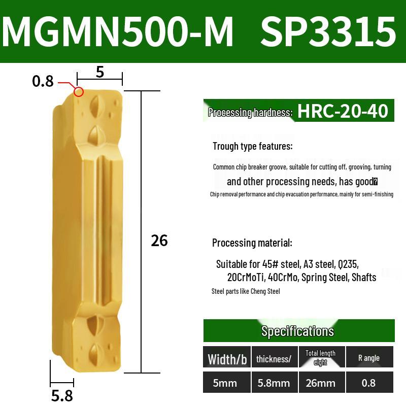 CNC Канавочные пластины MGMN300/400-M для нержавеющей стали, керамики, алюминия Токарный отрезной инструмент Вставки