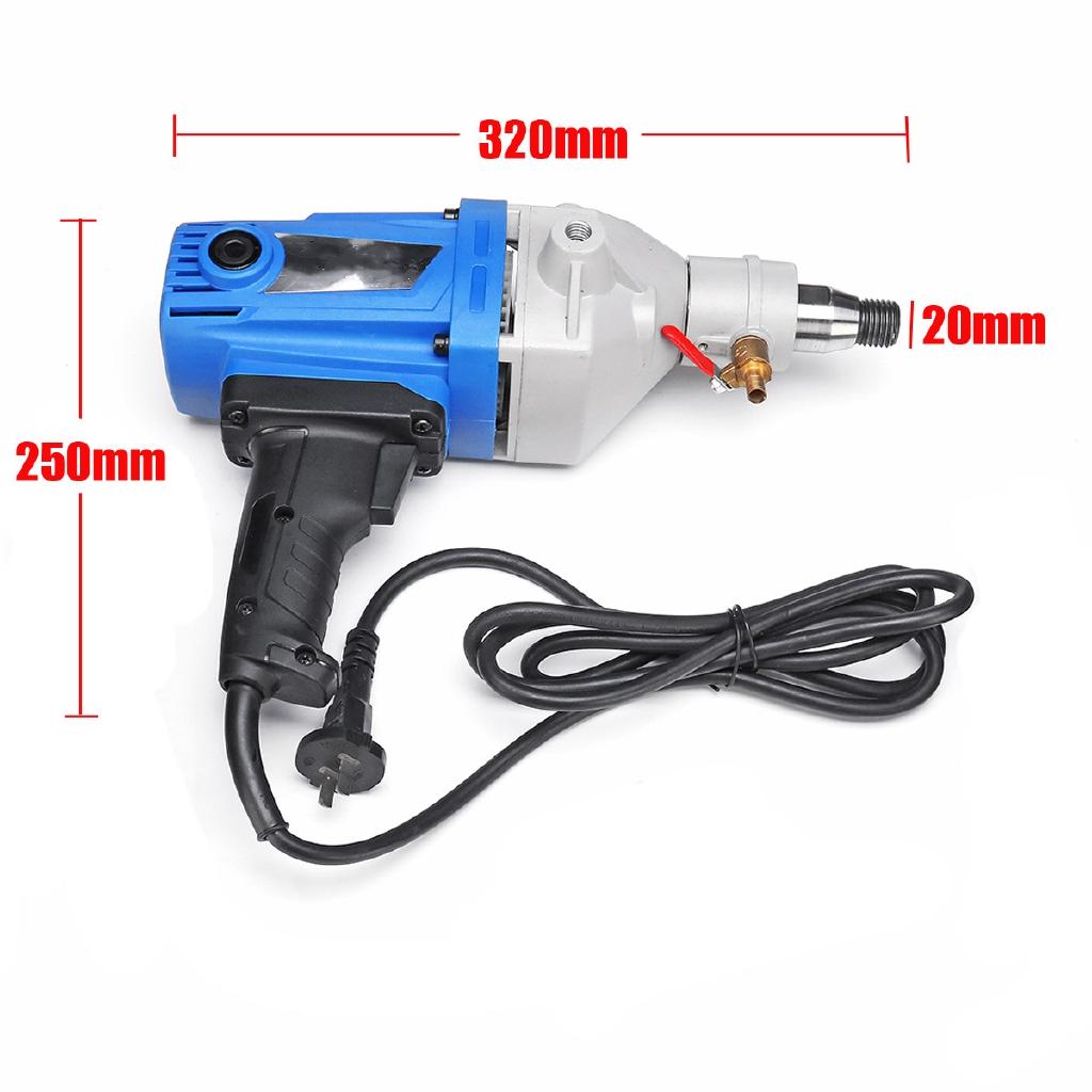 220V 1900W Diamond Core Drill Wet 118mm Handheld Concrete Core Drilling Machine with Water Pump Accessories