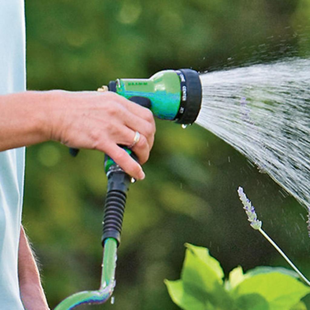 Садовый полив Водяной пистолет Спиральный садовый шланг Пружинный возврат Садовый водяной шланг для купания питомцев Мойки автомобилей Полива