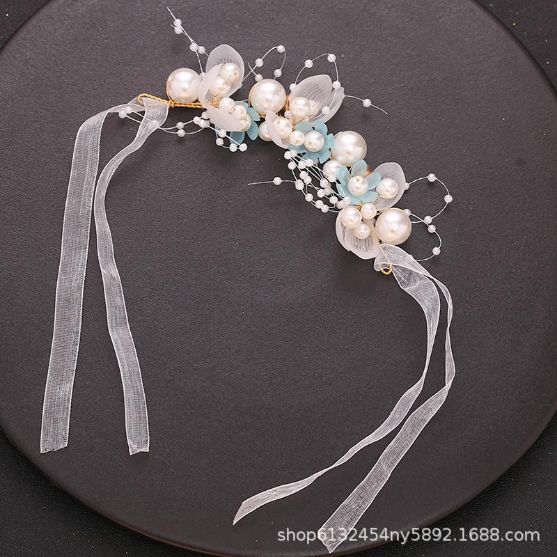 Свадебные украшения Красивые цветы ручной работы из бисера повязка для волос Свадебный головной убор