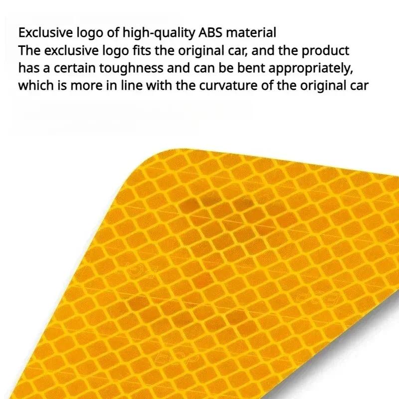 Door Reflective Warning Sticker for Tesla Model 3 Y Accessories Reflectiver Safety Warning Sticker Bright Car Decoration Sticker