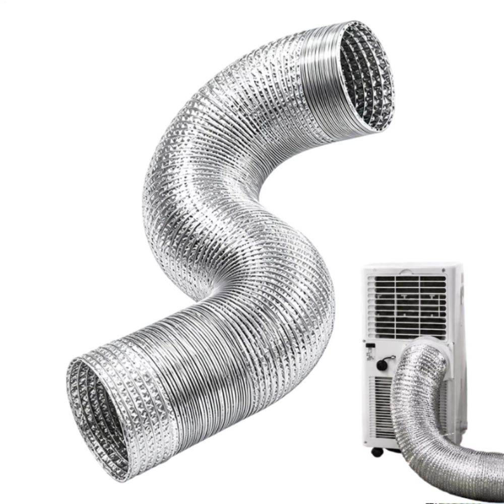 Aluminum Foil Air Conditioner Duct Heavy Duty AC Exhaust Hose Replacement Tube Apartment Rental