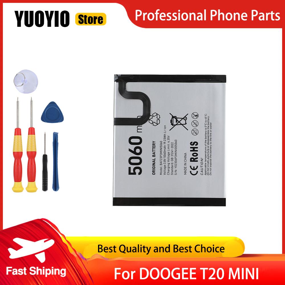 Original For DOOGEE T10 T10E T10S T20S T30 Ultra T20 Ultra T20 Mini R10 R20 Battery High Capacity Replace Free Disassembly Tool