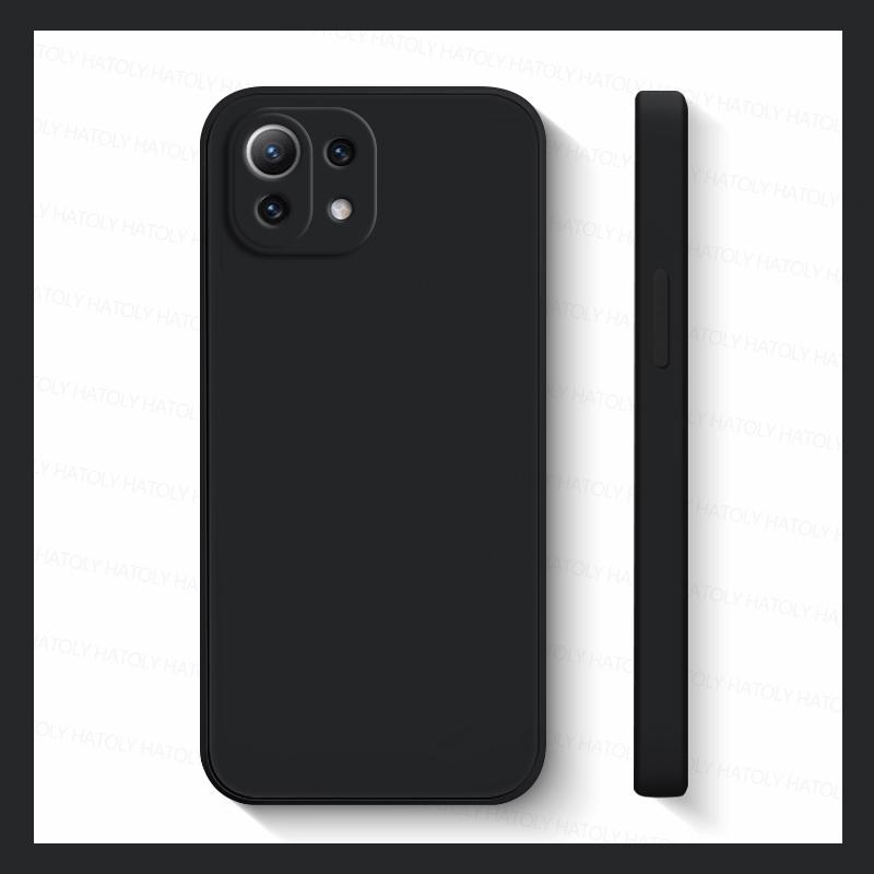 Для Xiaomi Mi 11 Lite чехол Xiaomi 13 12 11 Lite Mi 11i 11 12 13 14 Pro противоударный жидкий силиконовый защитный чехол для задней панели телефона