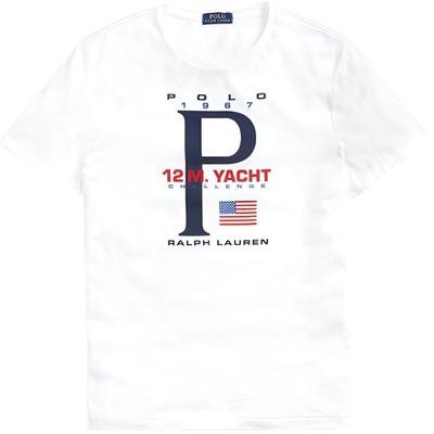 Polo SS24 Letter Print Crew Neck Short Sleeve T Shirt Men Tops White 710790870-002