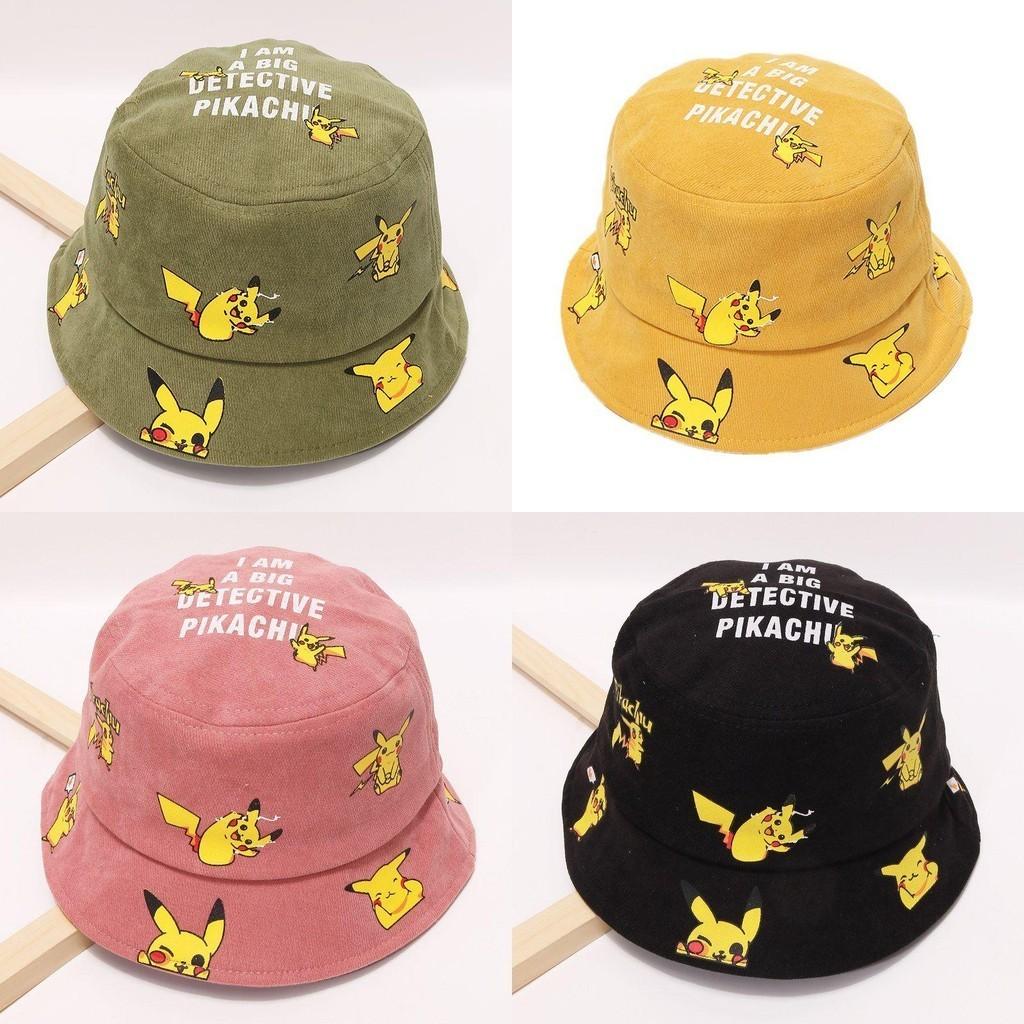Pikachu Bucket Hat For Kids Premium Quality Cartoon Fisherman Cap