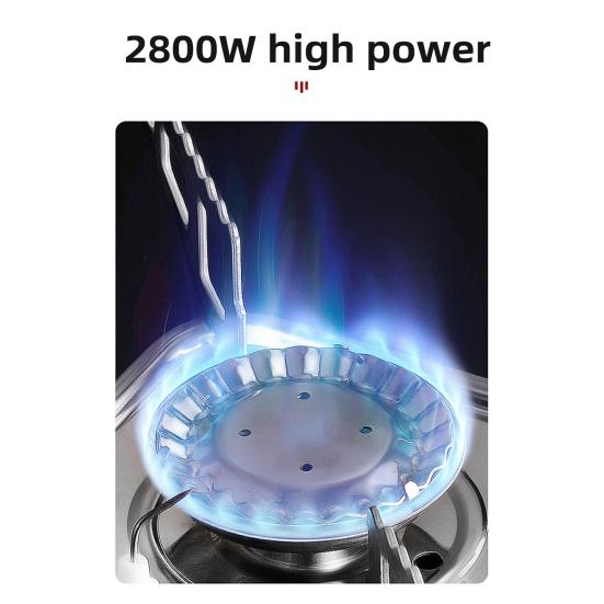 Outdoor Camping Stove with Carrying Bag 2800W Portable Foldable Hiking Picnic Camp Stove Electronic Ignition Cooking Burner Square Round Gas Stove