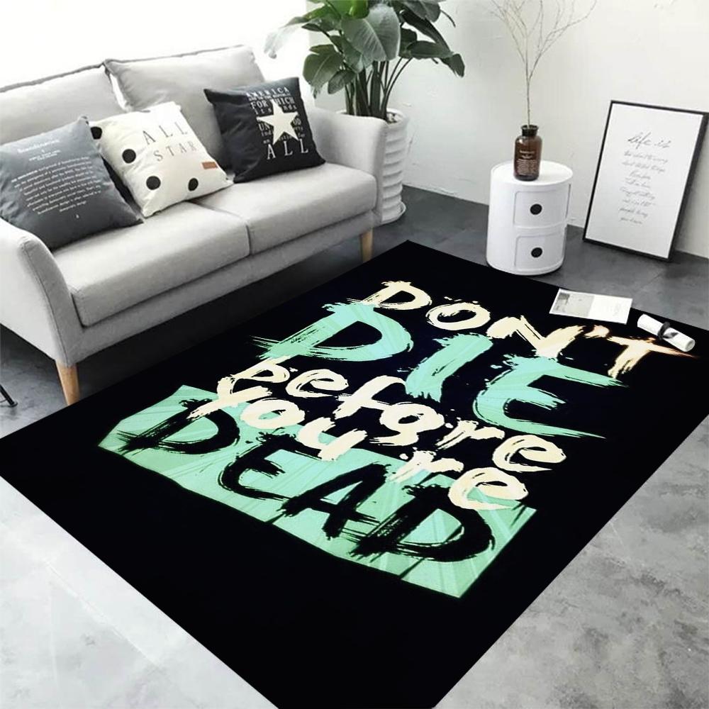 NO FEAR Carpet Bathroom Mat INS Style Soft Bedroom Floor House Laundry Room Mat Anti-skid Welcome Doormat Gift