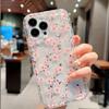Многоцветный цветочный противоударный мягкий чехол для телефона для iPhone 14 13 12 11 15 16 Pro Max SE XR X XS 7 8 Plus Прозрачная амортизирующая крышка