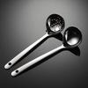 HANYANG 316 Stainless Steel Hotpot Soup Ladle Bright Household Soup Shell Leakage Spoon Kitchen Male Spoon